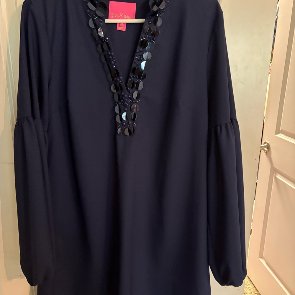 Lilly Pulitzer Navy Long Sleeve Dress